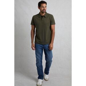 Weird Fish Mens Jetstream Eco Friendly Branded Polo Shirt / Dark Olive